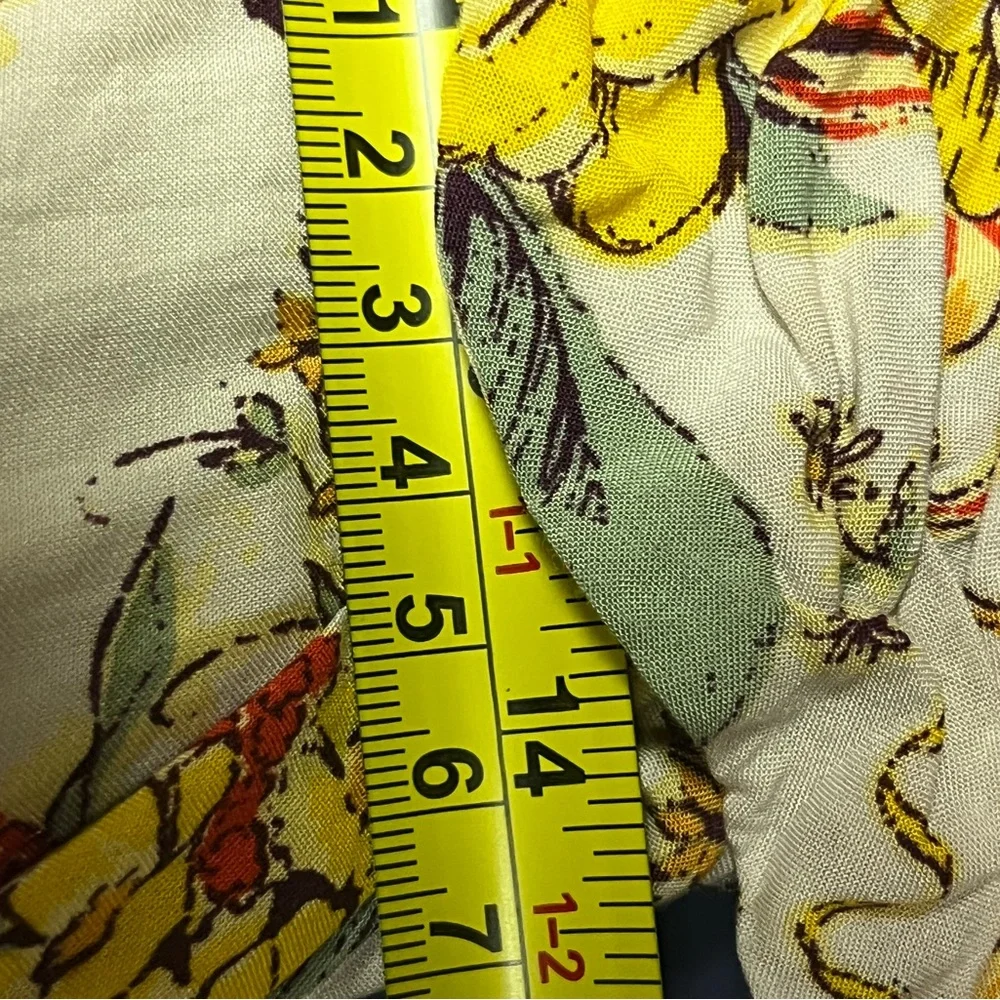 Free People Floral Yellow‎ Short Dress XS